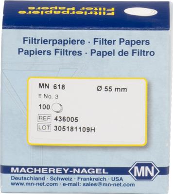 Rundfilter schnell 55 mm