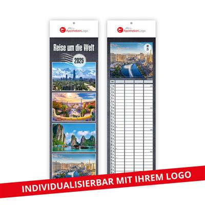 Wandkalender  Reise um die Welt 14,3 x 48,5
