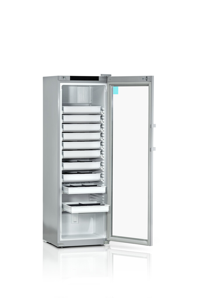 apotec<sup>®</sup> cool connect 2 Generation Medikamentenkühlschrank mit Kunststoff Schubladen, 420 l, nach DIN, Glastür