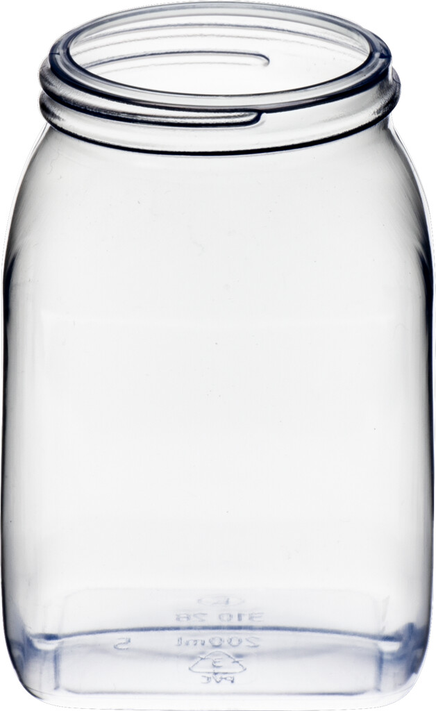 PVC-Weithalsbehälter transparent 200 ml