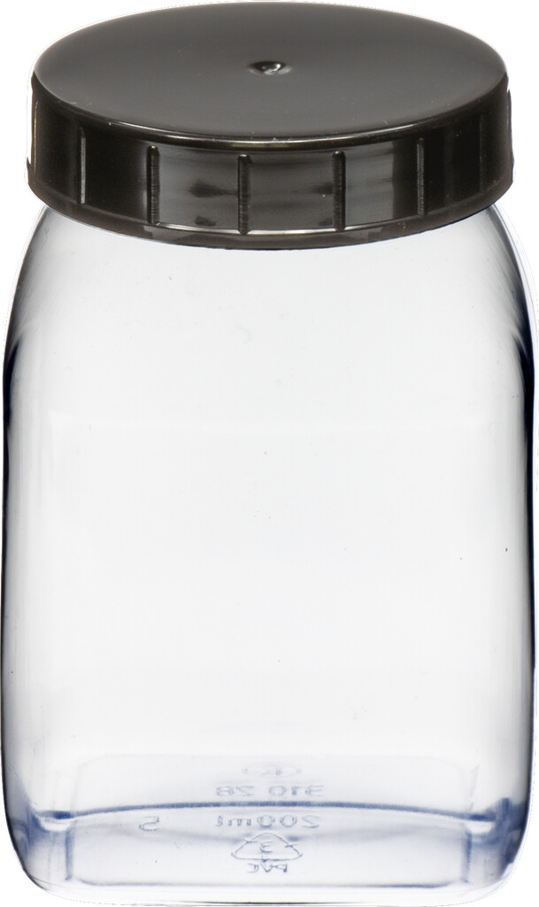 PVC-Weithalsbehälter transparent 200 ml