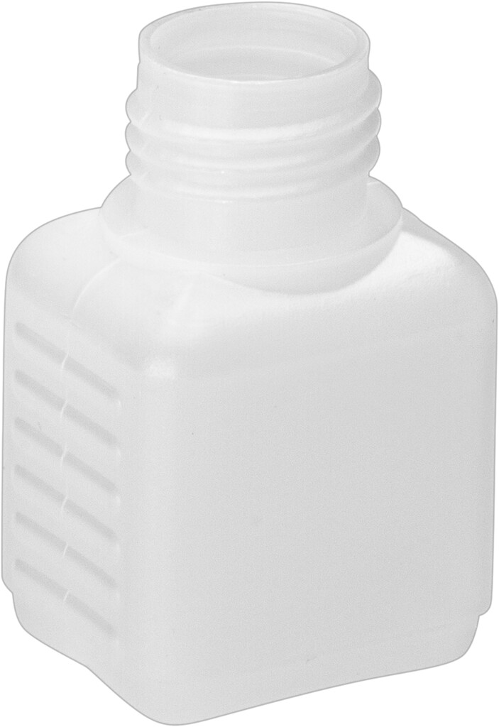 Vierkantflasche HDPE natur GL 25 50 ml