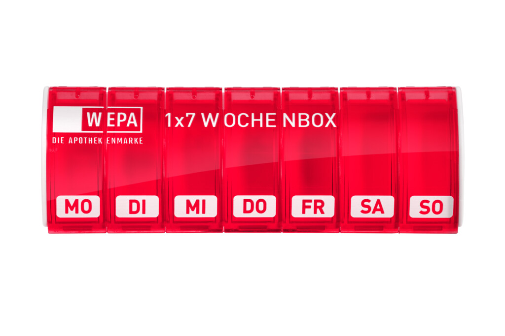 WEPA 1x7 Wochenbox "farbig sortiert/UV-Schutz+"