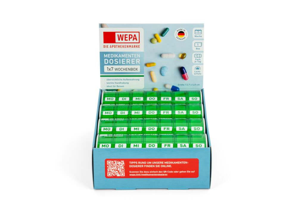 WEPA 1x7 Wochenbox "grün/UV-Schutz+"