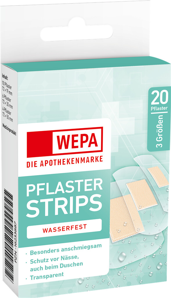 WEPA Pflaster Strips Wasserfest