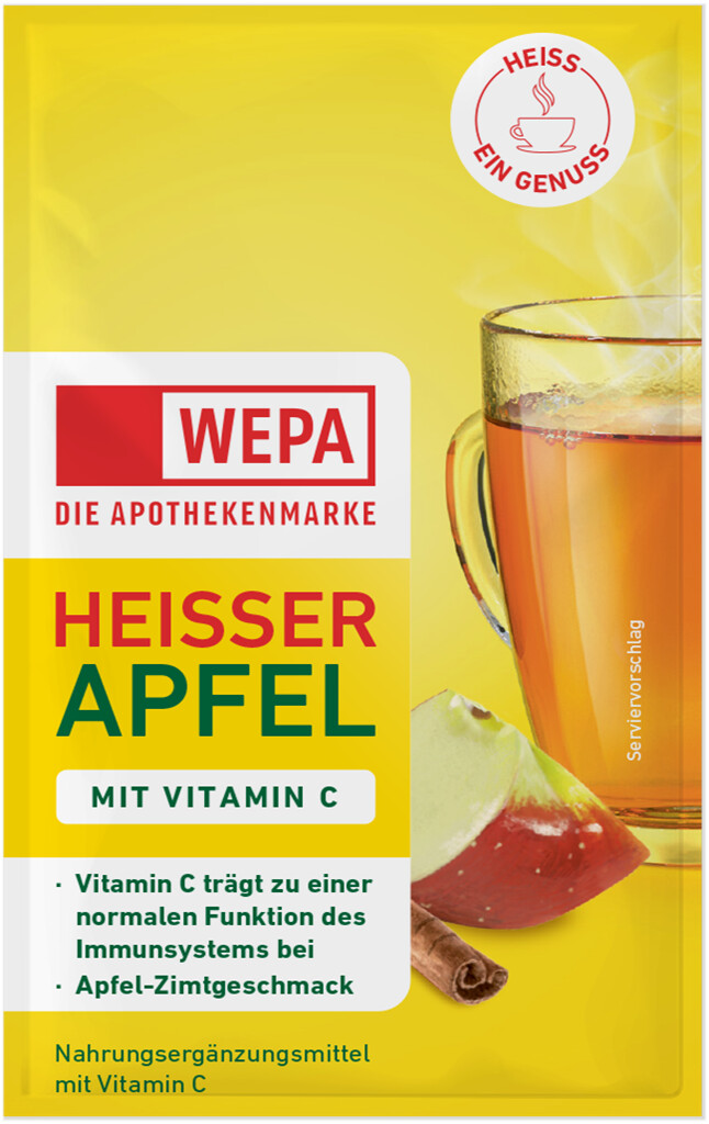 <p>WEPA Heisser Apfel Portionsbeutel</p>