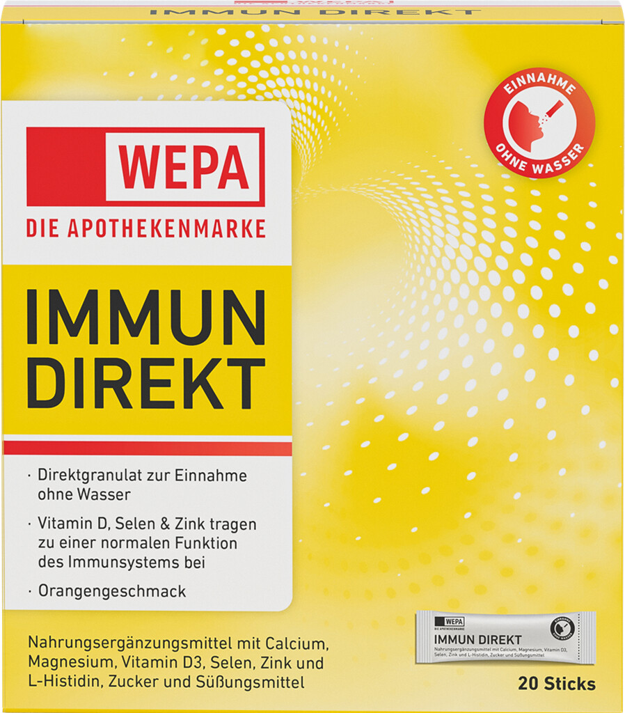 <p>WEPA Immun Direkt Sticks, 20er Pack.</p>