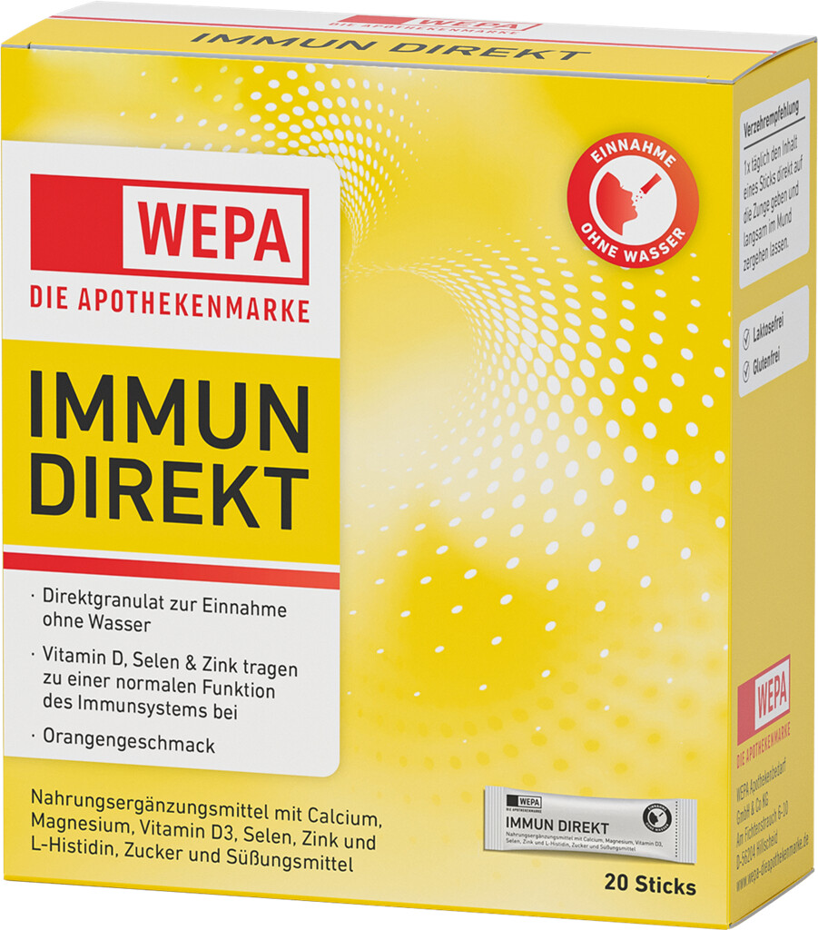 <p>WEPA Immun Direkt Sticks, 20er Pack.</p>