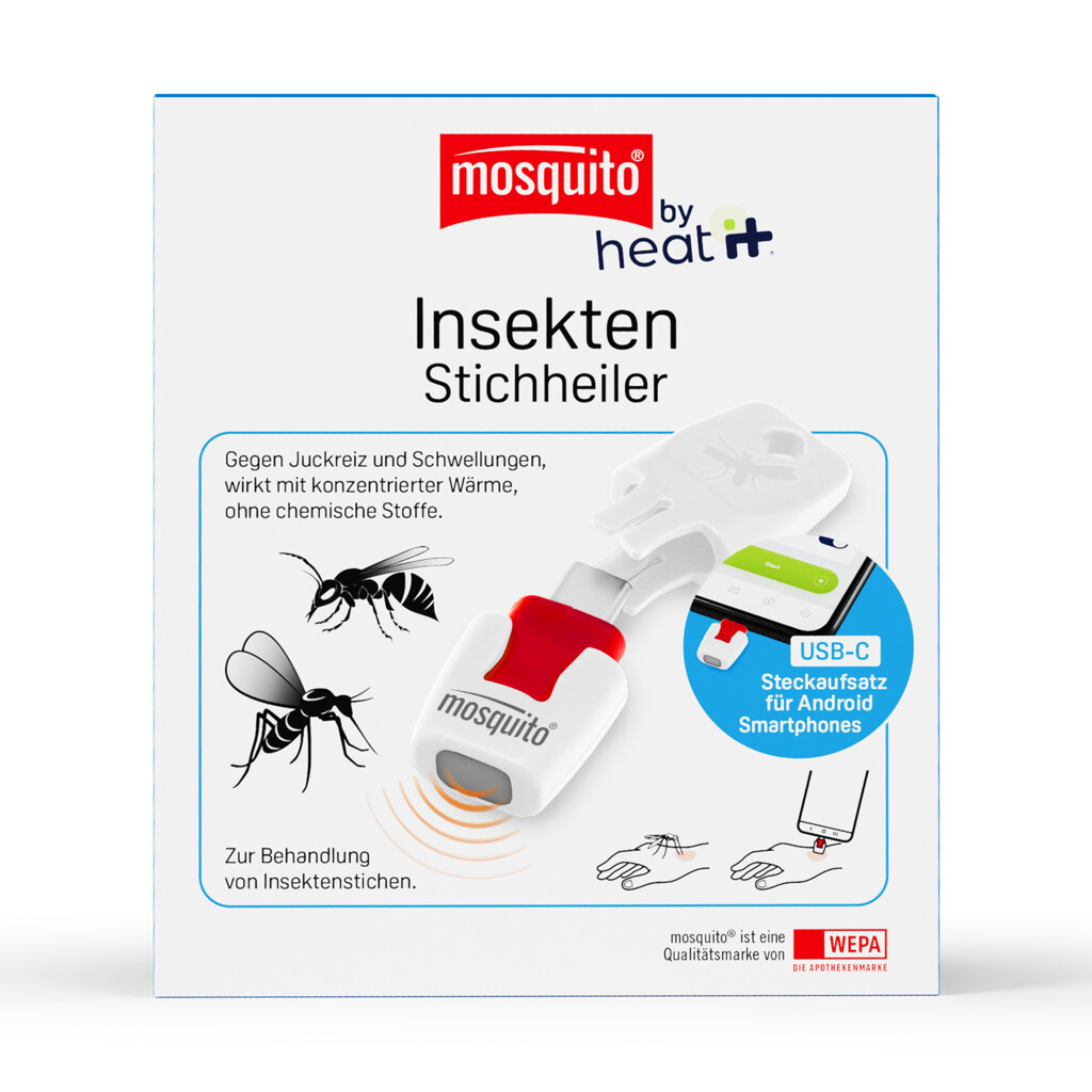 mosquito<sup>®</sup> by heat it Insekten-Stichheiler mit USB C Anschluss