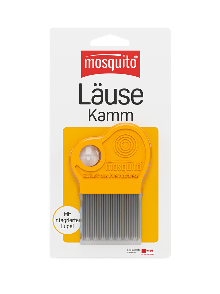 <p>mosquito<sup>®</sup> Läuse-Kamm mit Lupe</p>