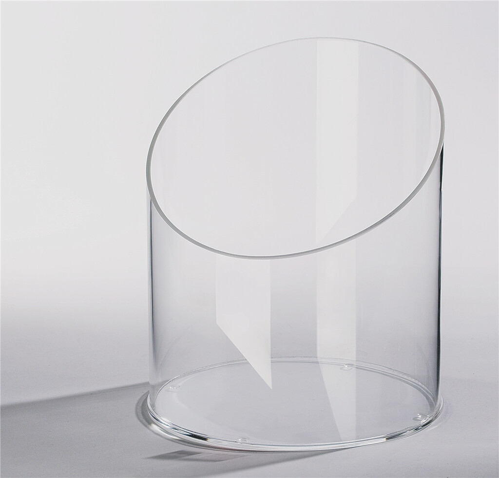 Rundschütte transparent, Höhe 16 cm