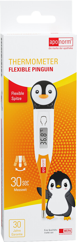 aponorm<sup>®</sup> Kinder-Stabthermometer Flexible Pinguin