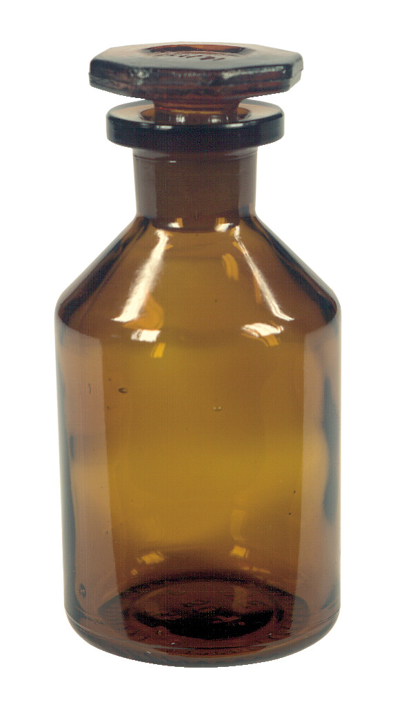 Steilbrustflasche, enghalsig, blanko, 100 ml
