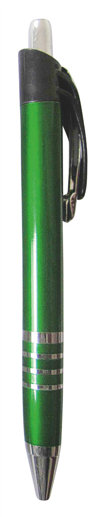 Kugelschreiber in Metalloptik grün neutral