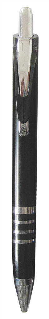 Kugelschreiber in Metalloptik schwarz neutral