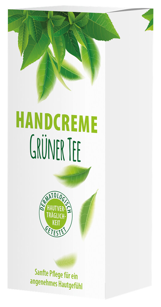 Faltschachteln für Handcreme Grüner Tee 50 ml neutral