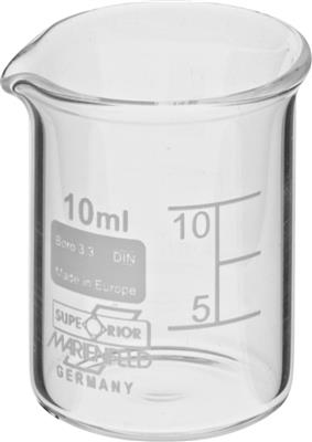 Becherglas, niedrige Form, 10 ml