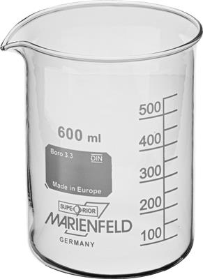 Becherglas, niedrige Form, 600 ml
