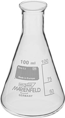 Erlenmeyerkolben, enghalsig, 100 ml