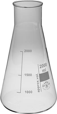 Erlenmeyerkolben, weithalsig, 2.000 ml