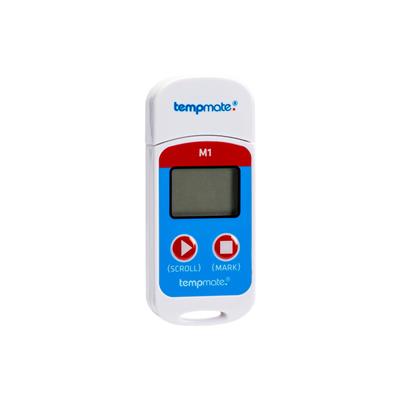 <p>USB Temperatur Datenlogger Tempmate M1 mit Kalibrierzertifikat</p>