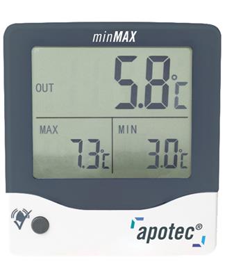 <p>apotec® minMAX Kühlschrankthermometer</p>