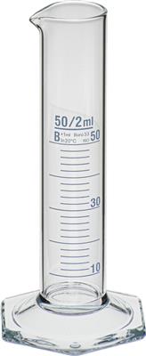 Messzylinder, niedere Form, 50 ml
