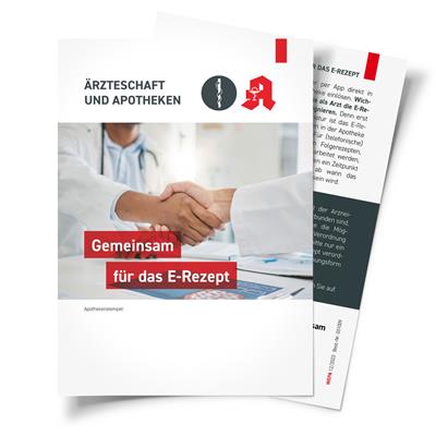 E-Rezept Flyer für Arztpraxen, A3