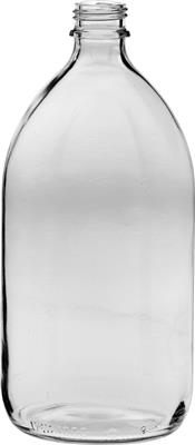 EHV-Flasche 1000 ml, GL 28, weiß