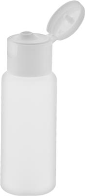 Rundflasche 50 ml mit Klappscharnierverschluss