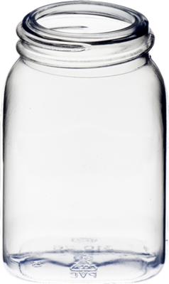 PVC-Weithalsbehälter transparent 50 ml