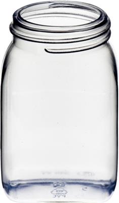 PVC-Weithalsbehälter 100 ml, transparent