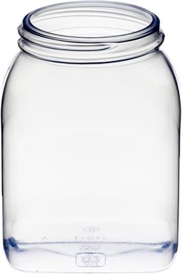 PVC-Weithalsbehälter 500 ml, transparent