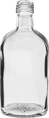 Ginflasche 350 ml PP 28 Klarglas weiß