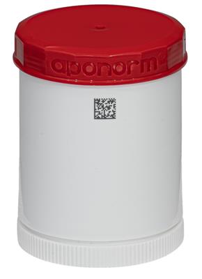 TOPITEC<sup>®</sup> Kruke (aponorm<sup>®</sup> Drehdosierkruke) 100 g/140 ml rot/weiß