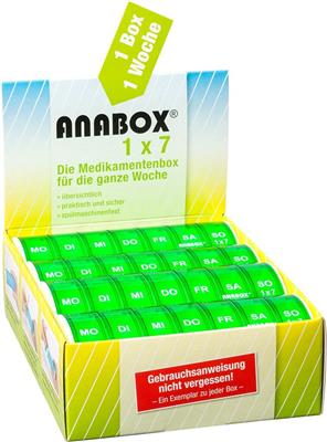 ANABOX<sup>®</sup>  1x7 Display grün à 12 Stück
