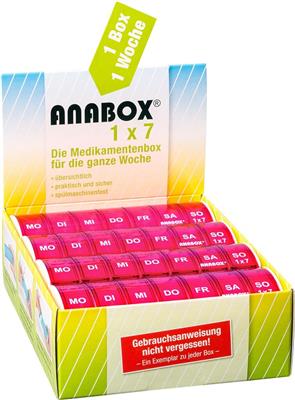 ANABOX<sup>®</sup>  1x7 Display pink à 12 Stück