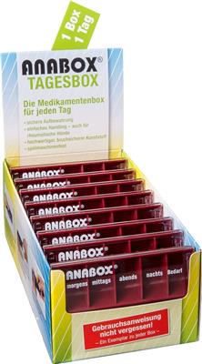 ANABOX<sup>®</sup>  Tagesbox Display rot à 16 Stück