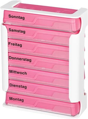 ANABOX<sup>®</sup>  7 Tage Compact pink/weiß