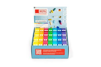 WEPA 1x7 Wochenbox "Regenbogen/UV-Schutz+"