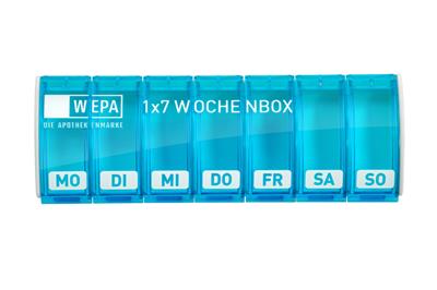 WEPA 1x7 Wochenbox "farbig sortiert/UV-Schutz+"