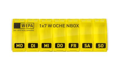 WEPA 1x7 Wochenbox "gelb/UV-Schutz+"