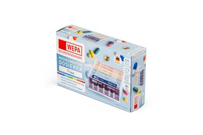 WEPA Medikamentendosierer 7 Tage Wochenmagazin "Regenbogen/UV-Schutz+"