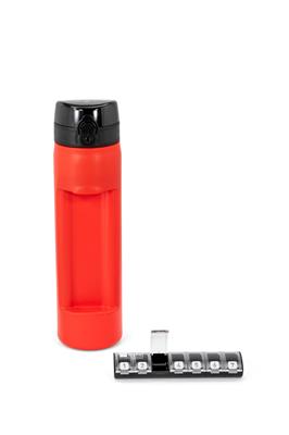 WEPA 2in1 Trinkflasche inkl. 1x7 Dosierer "rot"