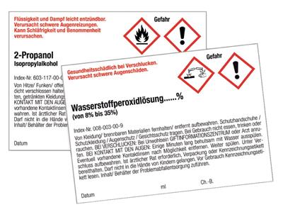 Gefahrstoff-Etikettensatz GHS