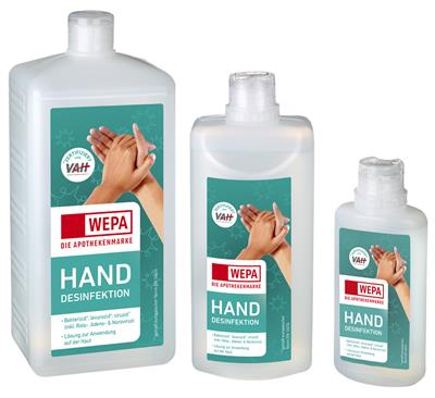 <p>WEPA Hand-Desinfektion 500 ml</p>