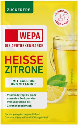 <p>WEPA Heisse Zitrone zuckerfrei Portionsbeutel</p>