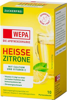 WEPA Heisse Zitrone zuckerfrei 10er Packung