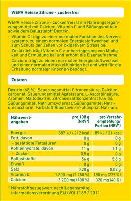WEPA Heisse Zitrone zuckerfrei 10er Packung