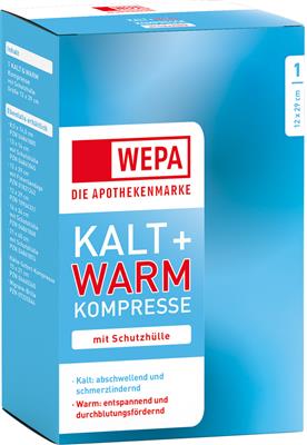WEPA Kalt + Warm Kompresse 12 x 29 cm, mit Schutzhülle